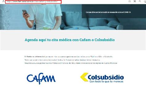 famisanarcitas|Solicita tus citas Cafam a un clic 